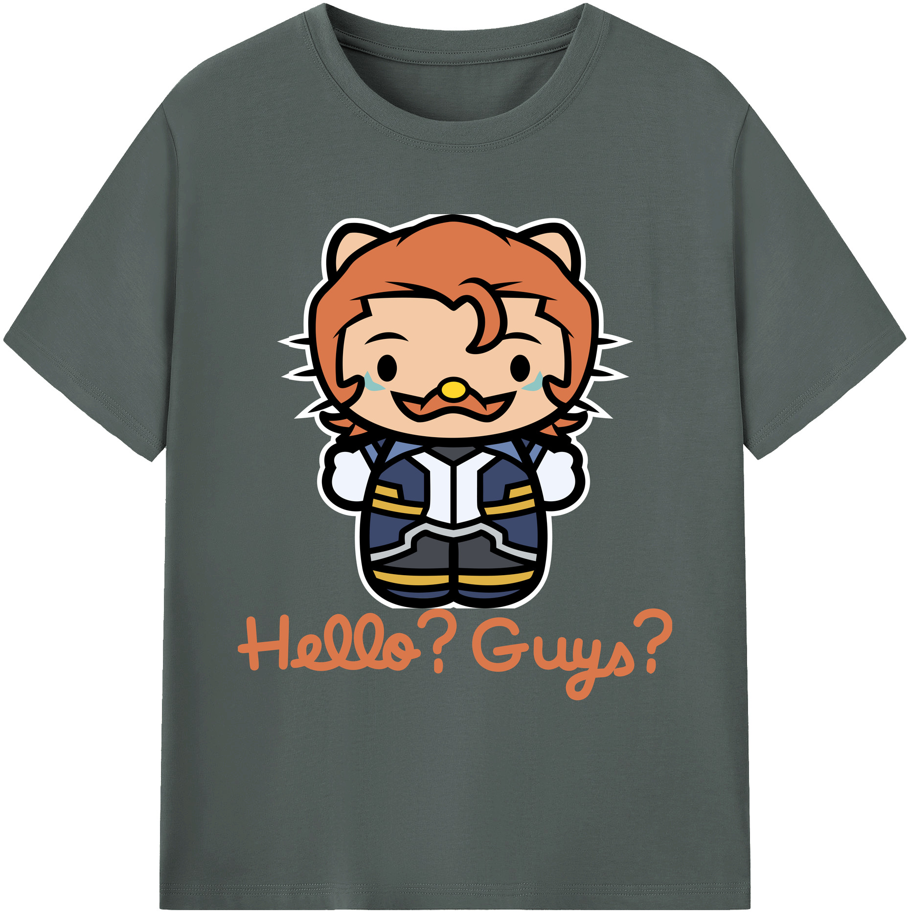 （画像用） Hello Kitty ハローキティ 綿100％ メンズ半袖Tシャツ｜肌触りやわらか＆通気性